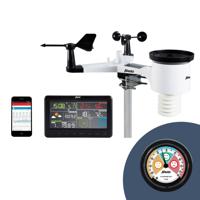 Professioneel 8 in 1 wifi weerstation met app Alecto Zwart - thumbnail