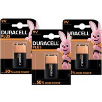 5x stuk Duracell V9 Plus batterij alkaline Lr61 9 V - thumbnail