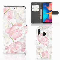 Samsung Galaxy A30 Hoesje Lovely Flowers - thumbnail
