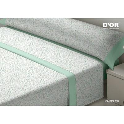 Beddengoedset D'Or PARIS Groen Bed van 90 Franela