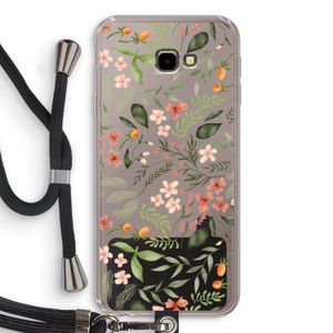 Sweet little flowers: Samsung Galaxy J4 Plus Transparant Hoesje met koord