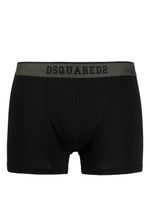 DSQUARED2 boxer rayé à bande logo - Noir - thumbnail