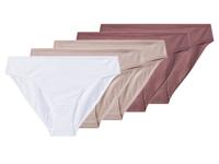 esmara Set van 5 dames onderbroeken - Plus size (donkerroze/lichtroze/wit, 3XL (56/58))