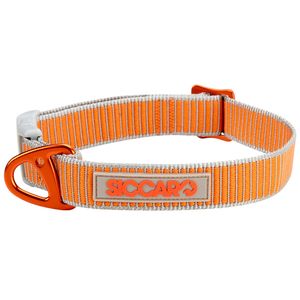 SICCARO Hondenhalsband Sealines, zilver-oranje, Maat: M