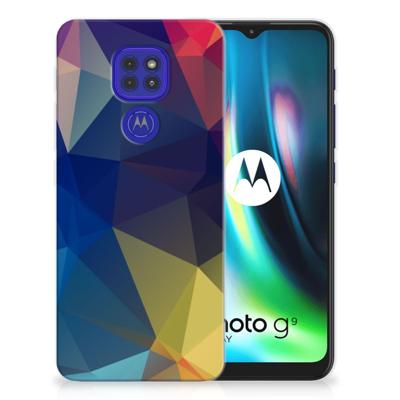Motorola Moto G9 Play | E7 Plus | TPU Hoesje | Polygon Dark