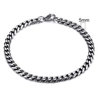 Stalen heren armband LGT JWLS Gourmet schakel Vintage 5mm-21cm