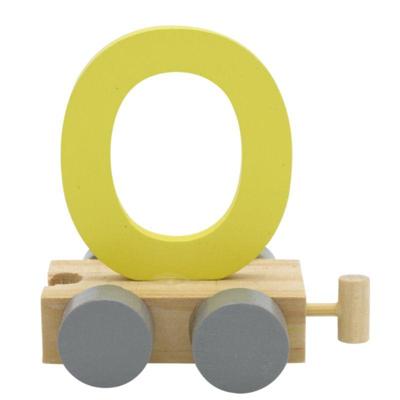 JeP kids houten treinletter O-geel