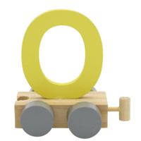 JeP kids houten treinletter O-geel