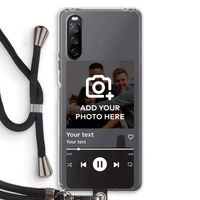 Music Player: Sony Sony Xperia 10 III Transparant Hoesje met koord