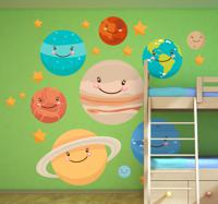 Sticker kinderen Planeten