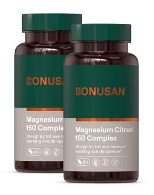 Bonusan Magnesium Citraat 150 Complex Tabletten Duoverpakking