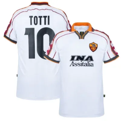 AS Roma Retro Shirt Uit 1998-1999 + Totti 10