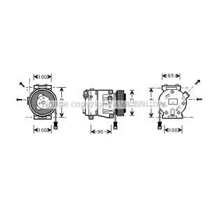 Ava Cooling Airco compressor FTK050