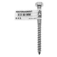 Houtdraadbout 8x80mm rvs - Deltafix Houtdraadbout 8x80mm rvs - Deltafix
