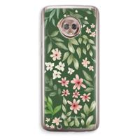 Botanical green sweet flower heaven: Motorola Moto G6 Transparant Hoesje - thumbnail