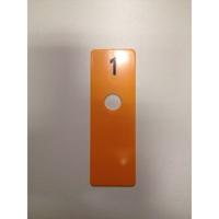 Paskamerschijf geel 40x120 mm NUMMER 1