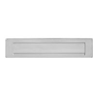 Intersteel Brievenbus met klep en regenrand geborsteld RVS - thumbnail