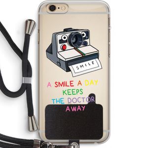 Smile: iPhone 6 PLUS / 6S PLUS Transparant Hoesje met koord