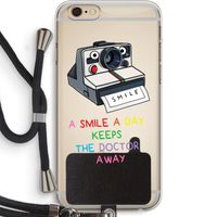Smile: iPhone 6 PLUS / 6S PLUS Transparant Hoesje met koord