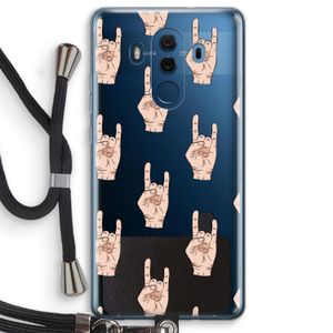 Rock: Huawei Mate 10 Pro Transparant Hoesje met koord