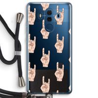 Rock: Huawei Mate 10 Pro Transparant Hoesje met koord