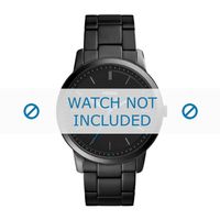 Horlogeband Fossil FS5308 / 11xxxx and 11xxxx* Staal Zwart 22mm - thumbnail