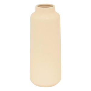 Bloemenvaas Emporor - mat beige - keramiek - D12 x H30 cm - Stelen en boeketten