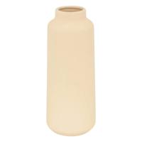 Bloemenvaas Emporor - mat beige - keramiek - D12 x H30 cm - Stelen en boeketten