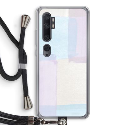 Square pastel: Xiaomi Mi Note 10 Transparant Hoesje met koord