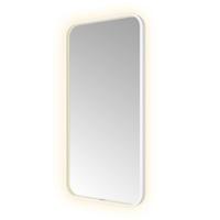 Hotbath &More Mirrors Soft Square LED Badkamerspiegel - Rechthoek - 100 x 50 cm - Mat Wit