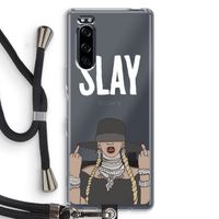 Slay All Day: Sony Xperia 5 Transparant Hoesje met koord