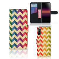 Sony Xperia L4 Telefoon Hoesje Zigzag Multi Color - thumbnail