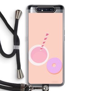 Donut: Samsung Galaxy A80 Transparant Hoesje met koord