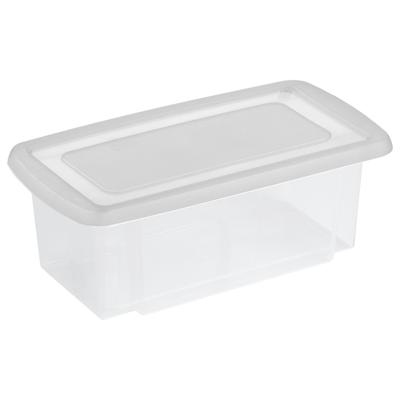 Sunware opslagbox - kunststof - 7 liter - transparant - 38 x 21 x 14 cm - met afsluitbare deksel Sunware opslagbox - kunststof - 7 liter - transparant - 38 x 21 x 14 cm - met afsluitbare deksel