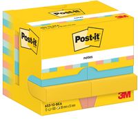 Post-It Notes Beachside, 100 vel, ft 38 x 51 mm, pak van 12 blokken - thumbnail