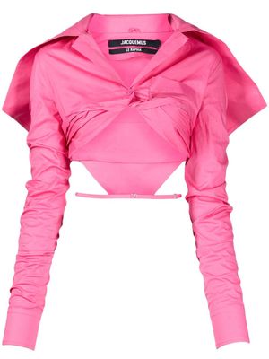 Jacquemus haut La chemise Meio - Rose
