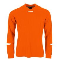 Hummel 111006K Fyn Long Sleeve Shirt Kids - Orange-White - 140 - thumbnail