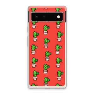 Mini cactus: Google Pixel 6 Transparant Hoesje