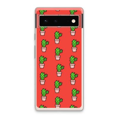 Mini cactus: Google Pixel 6 Transparant Hoesje