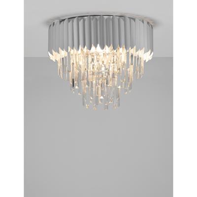 Lyora PlafondlampMagnolia chroom en kristal Ø 50cm - 9824072