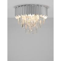 Lyora PlafondlampMagnolia chroom en kristal Ø 50cm - 9824072