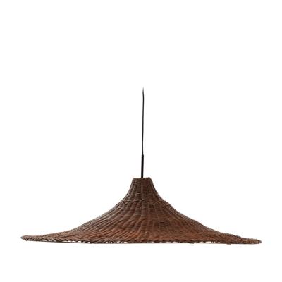 Kave Home Lampenkap 'Bladia' Rotan, 90cm, kleur Bruin