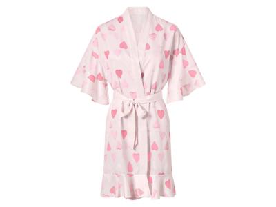 esmara Satijnen dames kimono (Lichtroze, L (44/46))