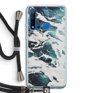 Golven: Huawei P20 Lite (2019) Transparant Hoesje met koord