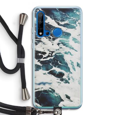 Golven: Huawei P20 Lite (2019) Transparant Hoesje met koord