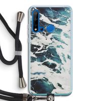 Golven: Huawei P20 Lite (2019) Transparant Hoesje met koord