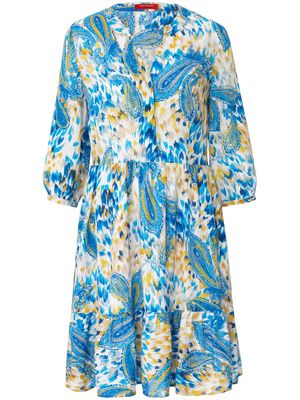 Jurk modieus wijde 3/4-mouwen Van Laura Biagiotti ROMA blauw Jurk modieus wijde 3/4-mouwen Van Laura Biagiotti ROMA blauw