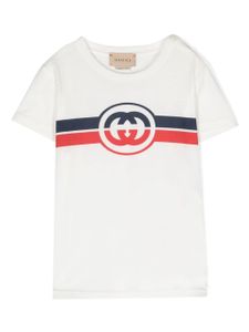 Gucci Kids t-shirt à logo GG - Blanc