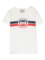 Gucci Kids t-shirt à logo GG - Blanc