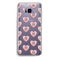 Chicks before dicks: Samsung Galaxy S8 Plus Transparant Hoesje